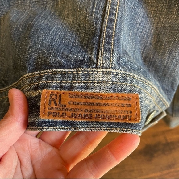 Ralph Lauren Polo Jeans Company Jean Jacket Size XL Blue Denim - Picture 6 of 9